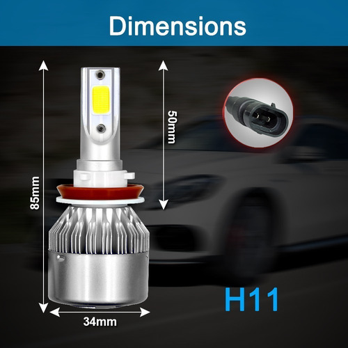 Super Led Farol De Milha 6000k Hb4 Gol/saveiro G7/g6
