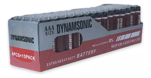 Baterias Pila Aaa Dynamsoni Paquete 60 Piezas