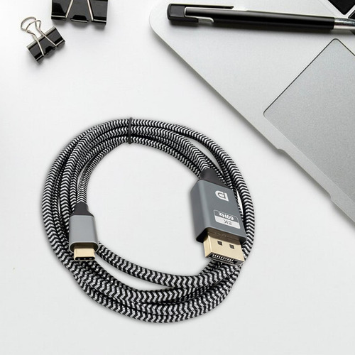 Cable Usb C A Dp 1,8 De 1,8 Metros, Accesorio 8k, Carcasa De
