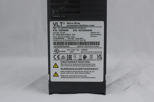 Inversor Frequência Danfoss Fc51 220v 0,50hp 132f0009 S/ihm