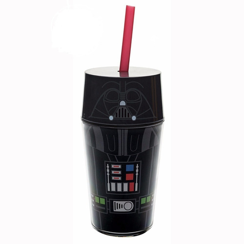 Vaso Con Popote Darth Vader Star Wars