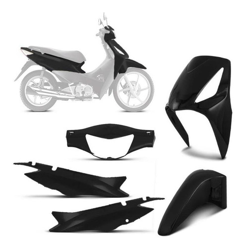 Kit Plástico Carenagem Completo Honda Biz 125 2006 À 2010