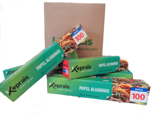 Papel Aluminio Modelo 100 Keprais (12 Pzas)