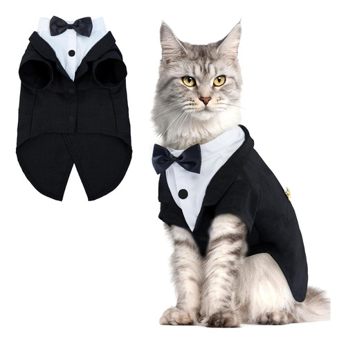 Traje De Esmoquin Para Gatos Sin Pelo Y Ocasiones Especiales