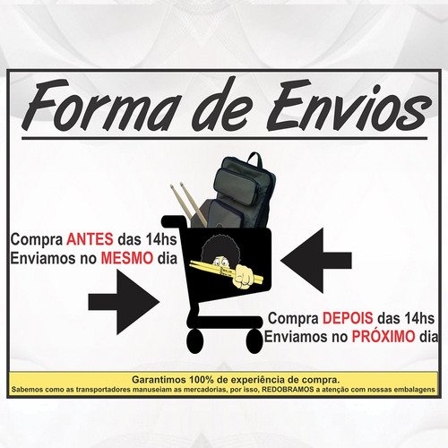 Gancho Suporte Para Bag De Baquetas - Fixação No Chimbal