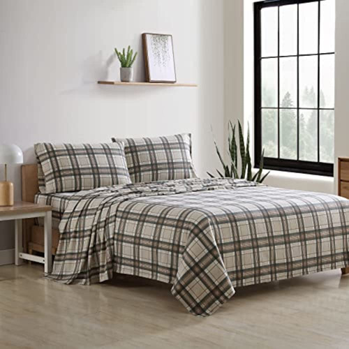Juego De Sábanas King, Juego De Cama De Franela De ALG...