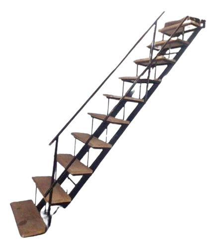 5. Escalera De Hierro Y Madera De 0.60 De Ancho