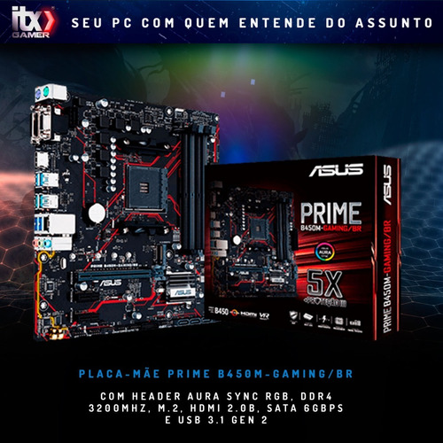 Pc Gamer Ryzen 5 3600 Asus B450m Rtx 2060 8gb Ssd 512gb