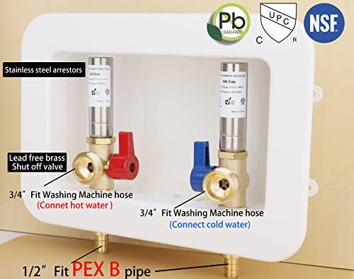 Caja De Salida Para Lavadora Whk, Caja De Lavandería Pex Was