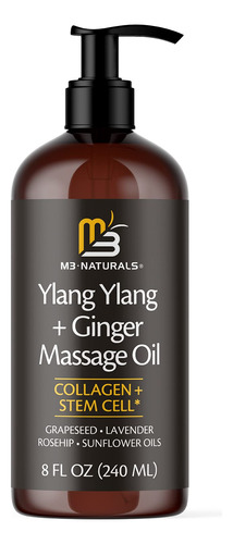 M3 Naturals - Aceite De Masaje Para Terapia De Masaje Con Yl