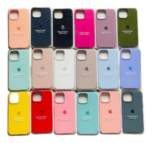 Funda Para iPhone 14,pro,promax De Silicona Camara Abierta