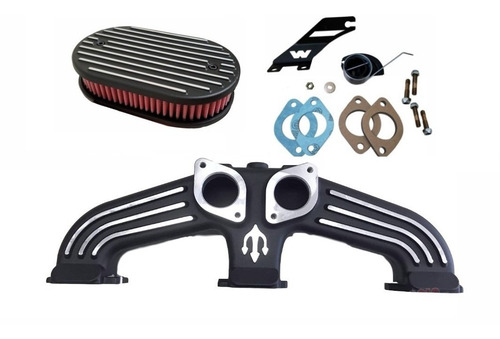 Imagem 1 de 1 de Coletor Jlm P/ Weber 40 Opala Gasolina 6 Cc - Completo
