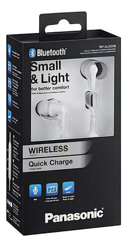 Auricular Bluetooth C/mic Inear Panasonic Rp-nj300b White