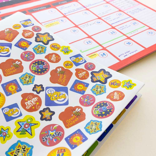 Calcamonias Libro Gigante Con Pegatinas De Recompensa