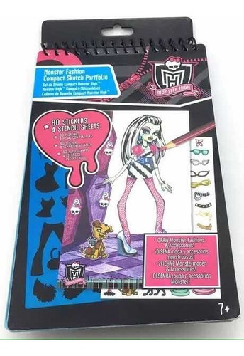 Monster High Libreta Dibujo Diseño Manuali Calcomanias Niñas
