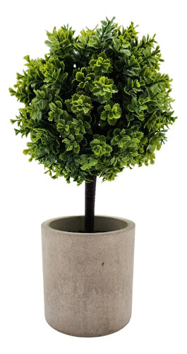 Macetita Artificial Bonsai Arbolito Topiary Plantita Deco Verde