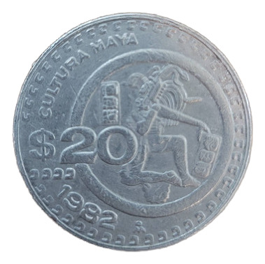 Moeda Comemorativa 20 Pesos Mexicanos 1982 (Usado)