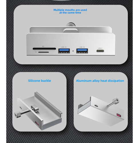 A Lector De Tarjetas Snap-in Tipo C, Base Multiinterfaz Usb