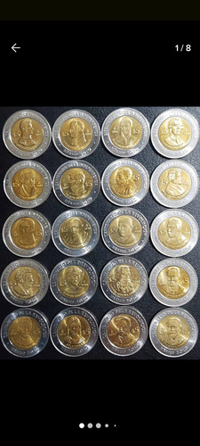 Set 20 Monedas Conmemorativas Independencia Y Revolución Mex (Usado)