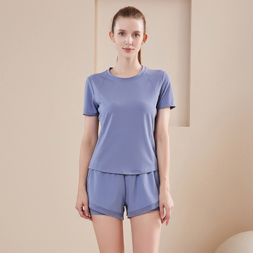 Short Con Licra + Top , Conjunto Deportivo 2 Pzs