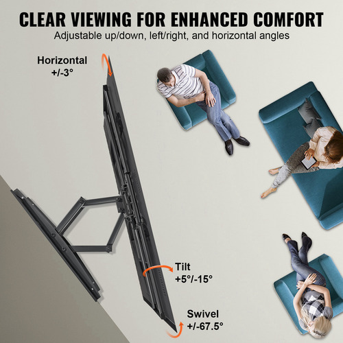 Vevor Soporte Tv Brazo Articulado 4,61 Pulgadas