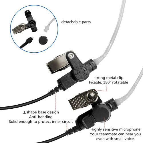Manos Libres Para Radios Motorola Series Dgp, Apx, Xir Y Más (Usado)