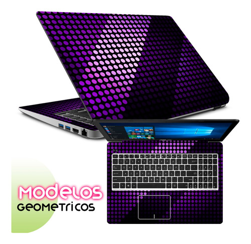 Skin Adhesivo Para Laptop Modelos Geometricos Decora Protege