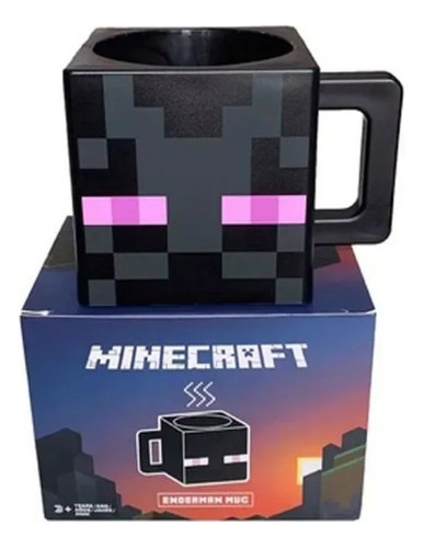 Caneca Preta Minecraft Novo