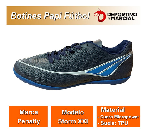 Botines Futbol 5 Penalty Storm Papi Adulto Cesped Sintetico