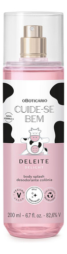 Combo Cuide-se Bem: Body Splash Deleite 200ml + Sabonete Líquido Biscoito Ou Bolacha 150mle