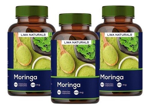 Pack De 03 Frascos De Moringa Con Envío Gratis