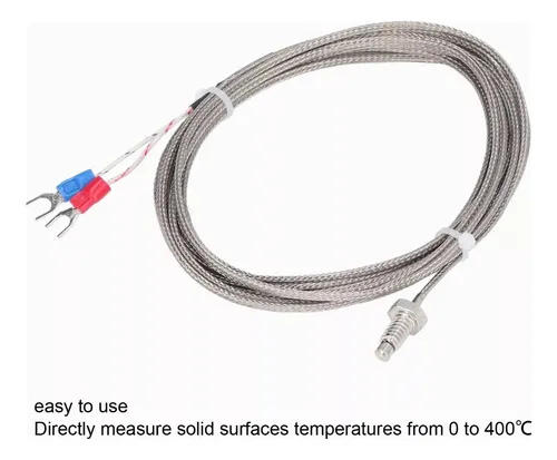Sensor Termopar 5m Tipo K Temperatura M6 600 Grados Industri