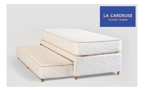 Sommier Cama Carrito La Cardeuse Dual 100 X 200 Resortes