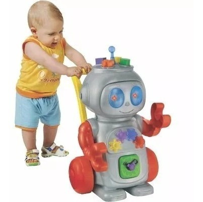 Andador Robo Infantil Som E Luz Bebe Criança Magic Toys