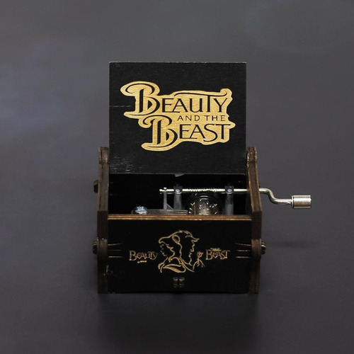 Imagen 2 de 2 de Caja Musical Madera - Bella Y La Bestia