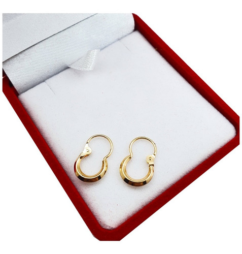 Aros Criollos Oro 18k 2 Unid 1 Gr 11 Mm Pana C1075