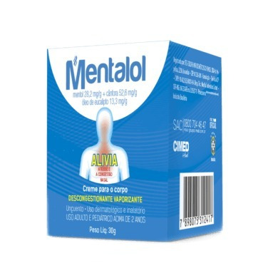 Mentalol Creme Para O Corpo 30g