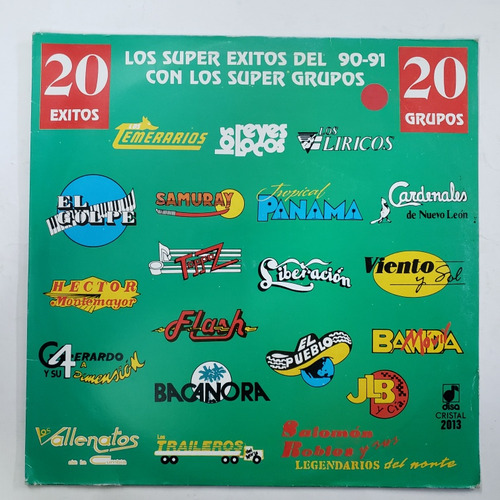 Los Super Exitos Del 90-91 Los Super Grupos Lp Como Nuevo