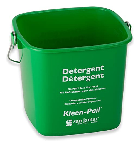 Kleen-pail Cubo De Limpieza De Plástico, 6 Cuartos, Verde