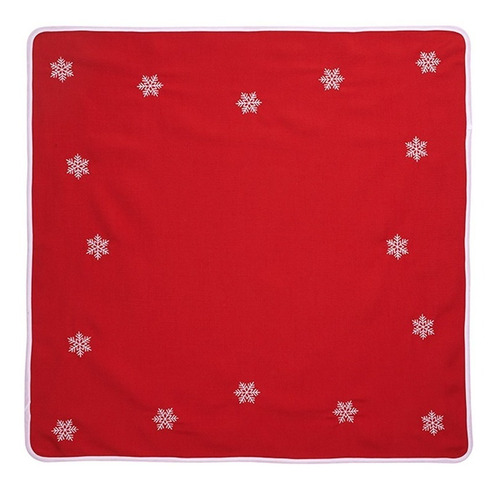 ++ Carpeta Mantel Navideña Bordada Navidad 85 Cm X 85 Cm ++