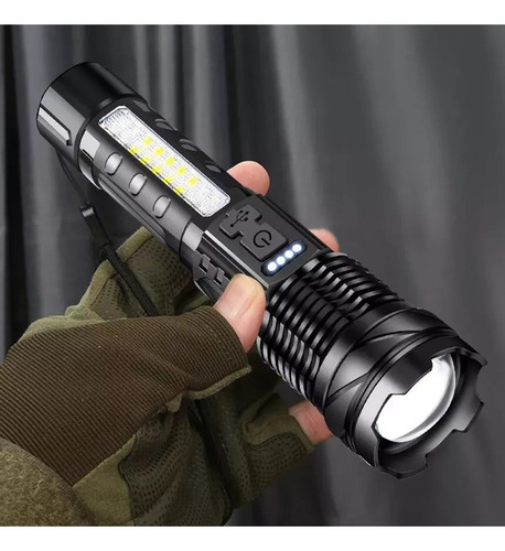 2 Lanternas A Laser De Titânio/lanterna Super Potente Lanterna Preto