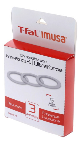 Empaques De Caucho 3 U. Accesorio Infinyforce Xl/ultraforce