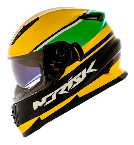 Capacete Norisk Ff302 Soul Champion Yellow