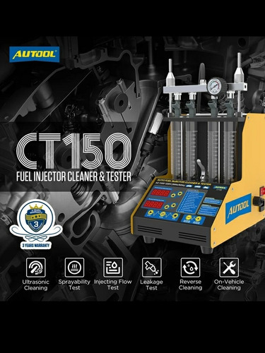 Maquina Limpieza Ultrasonido  Prueba Inyectores Autool Ct150