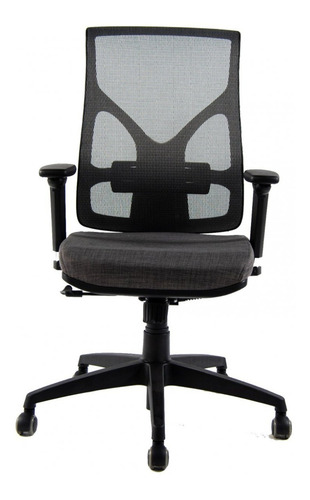Imagen 2 de 12 de Silla Cool Oficina Con Apoya Cabeza Y Lumbar Base Negra