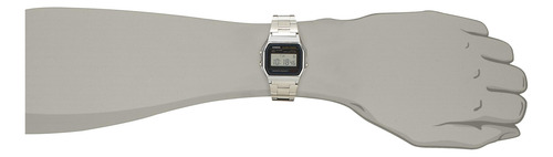 Reloj Casio A-158wa-1 Digital Acero Retro Original
