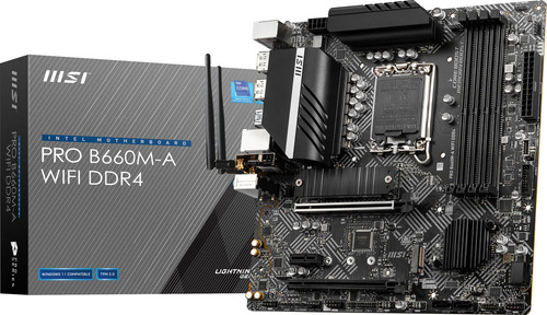 Placa Madre Msi Pro B660m-a Wifi Ddr4 Matx 12ª Generación In