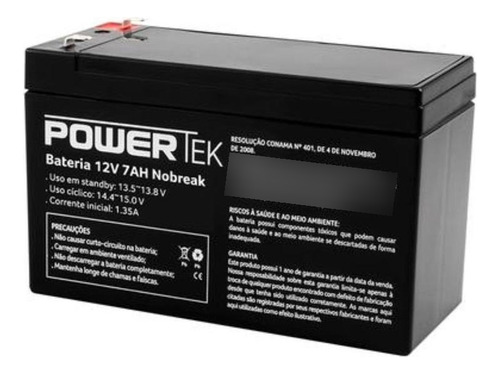 Bateria Powertek 12v 7ah Vlra Agm - En013