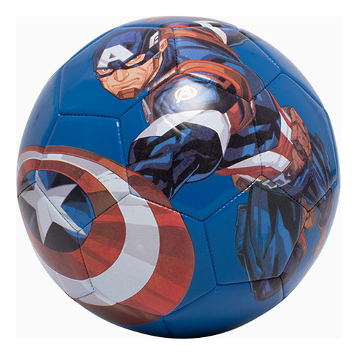 Balón De Fútbol Golty Capitán América Cosido A Máquina No.5 Color Azul