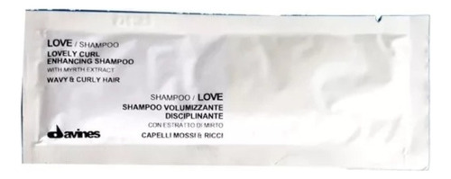 Kit 12 Shampoo 12 Ml Em Sachê Love Curl Davines Cacheados